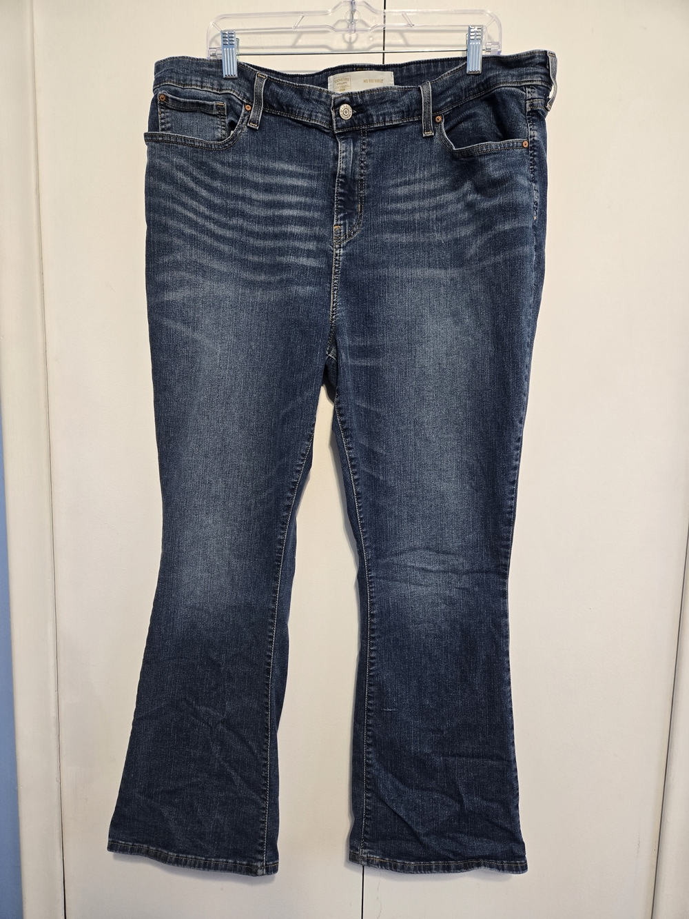 Levi Strauss Signature Mid Rise Bootcut‎ Jeans Women’s 20S W35 L30